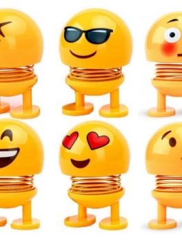 spring smiley emoji for car